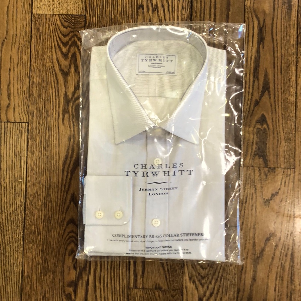NWT Charles Tyrwhitt striped shirt XL